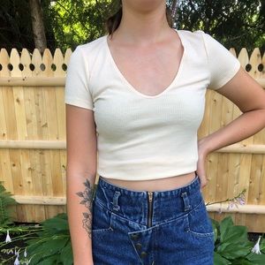 Waffle Knit Crop Top